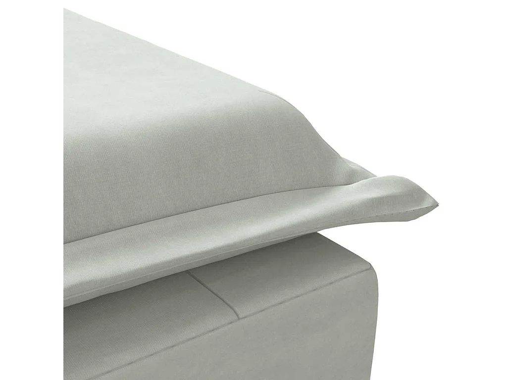 Kerrville  Massage chaise longue met bolster fluweel lichtgrijs