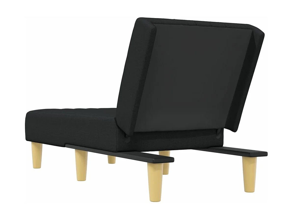 Machiel  Chaise longue noir tissu