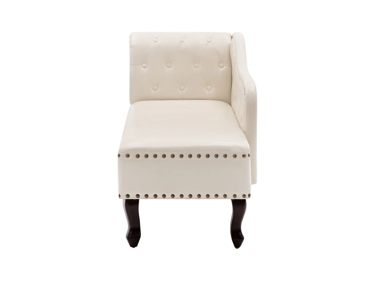 Cador  Chaiselongue Creme Kunstleder