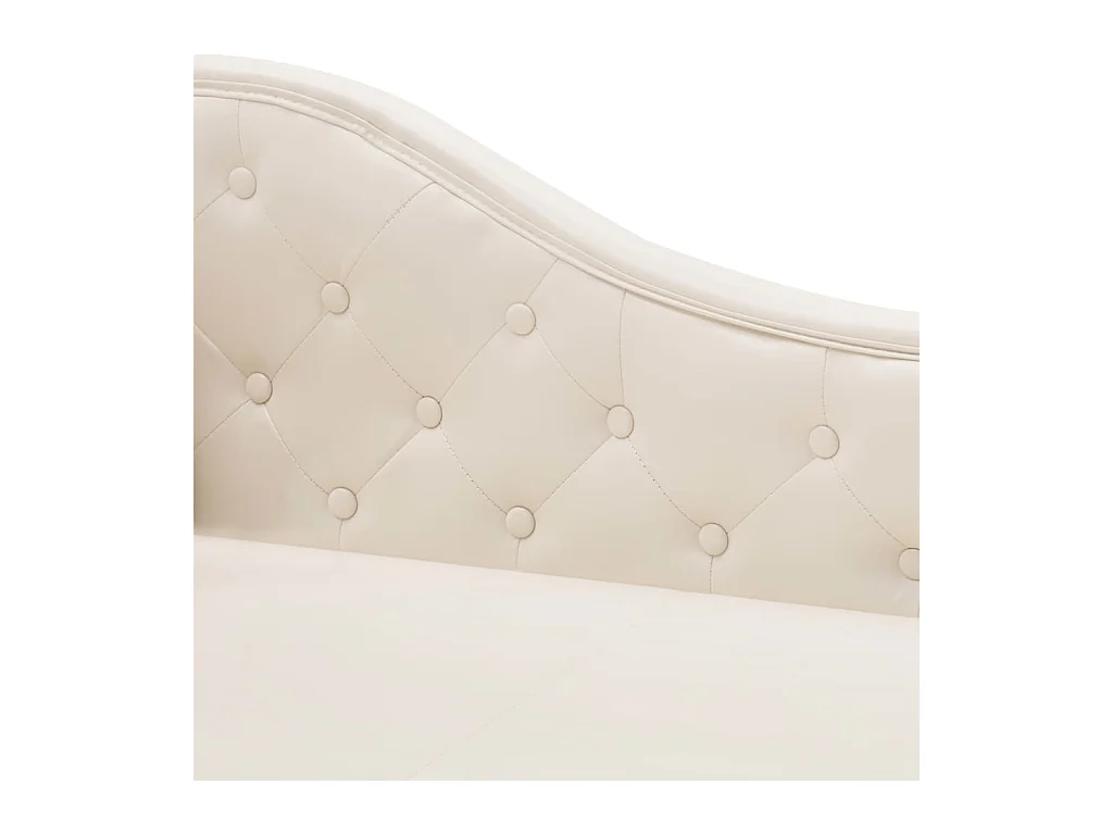Cador  Chaiselongue Creme Kunstleder