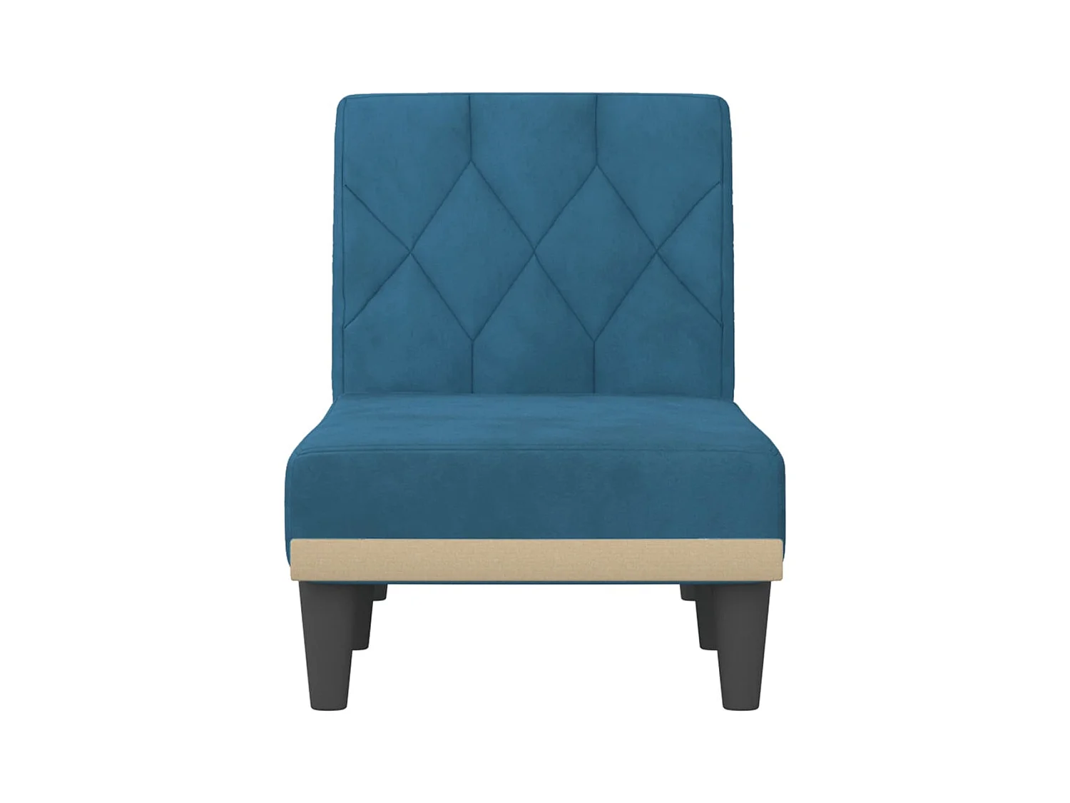 Sophie-Léonore  Sofá diván de terciopelo azul