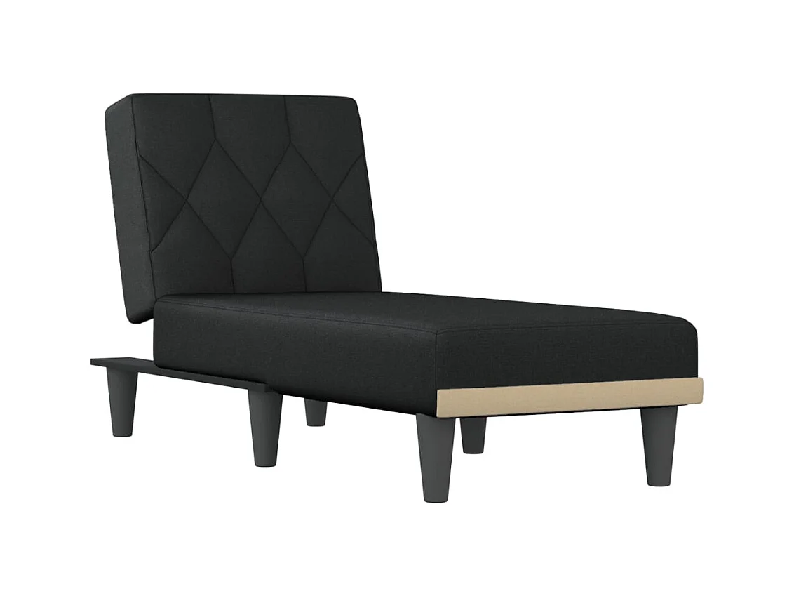 Brent Wayne  Chaise longue stof zwart