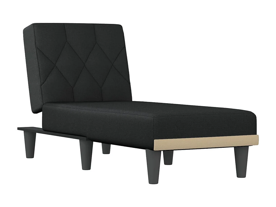 Brent Wayne  Chaise longue noir tissu