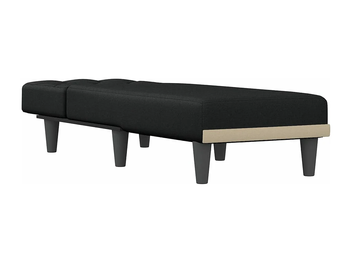 Brent Wayne  Chaise longue noir tissu