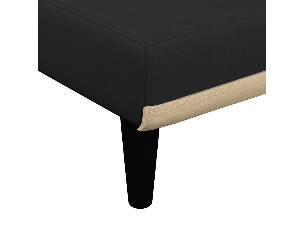 Brent Wayne  Chaise longue noir tissu