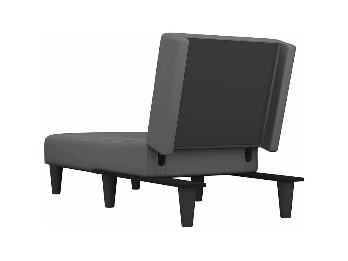 Città della Pieve  Sofá diván de tela gris oscuro