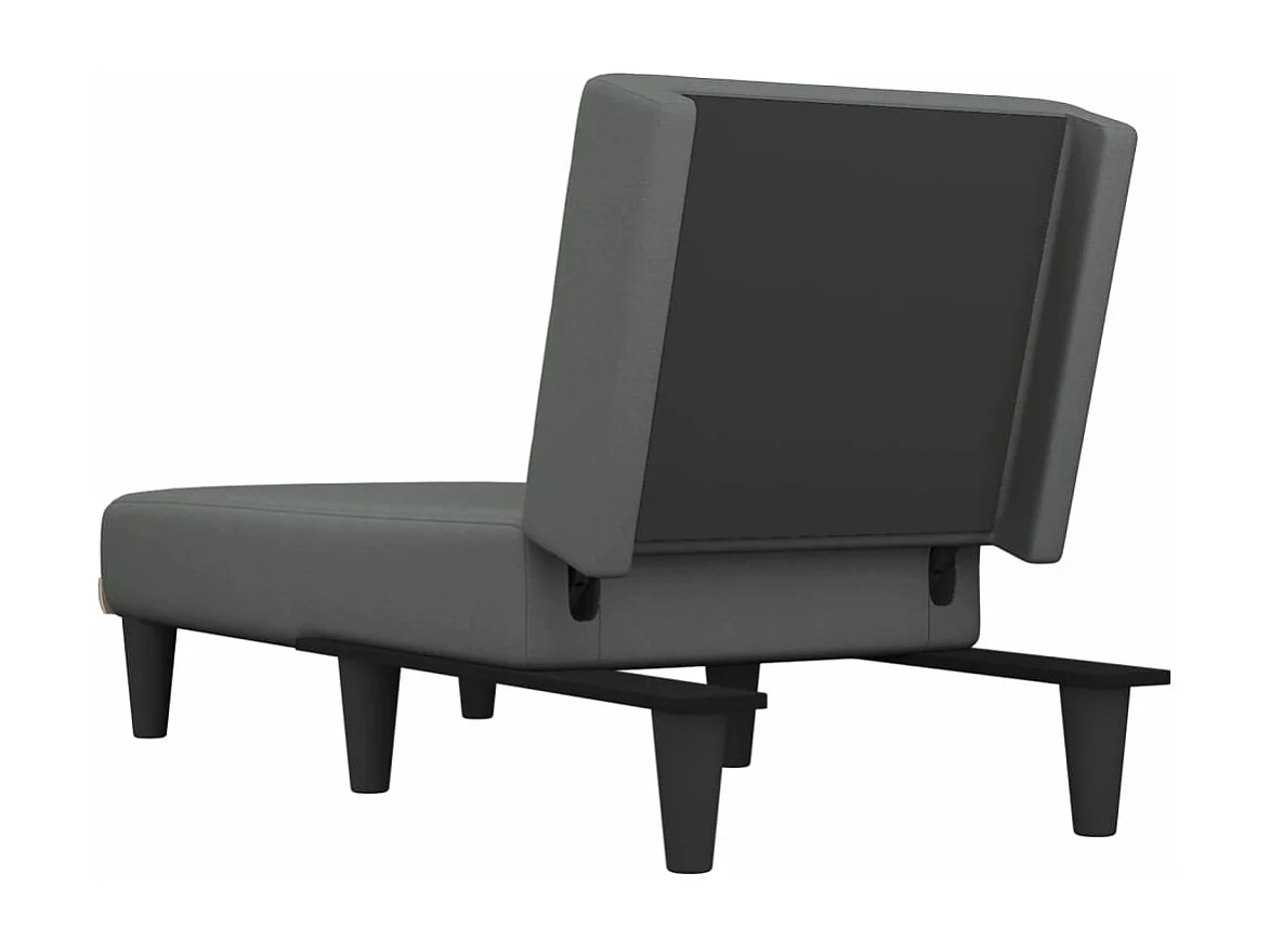 Città della Pieve  Chaise longue gris foncé tissu