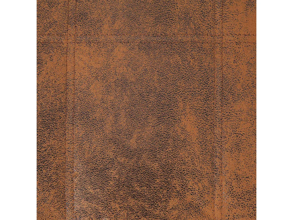 Calcium  Diván de masaje con almohada de piel de ante artificial marrón