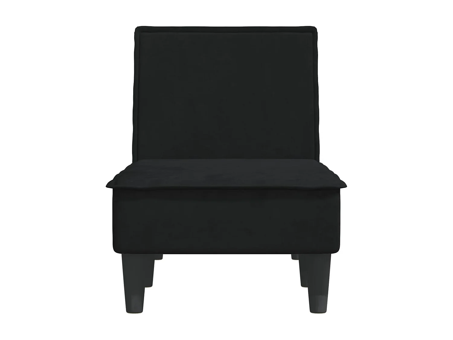 Ilor  Chaise longue noir velours