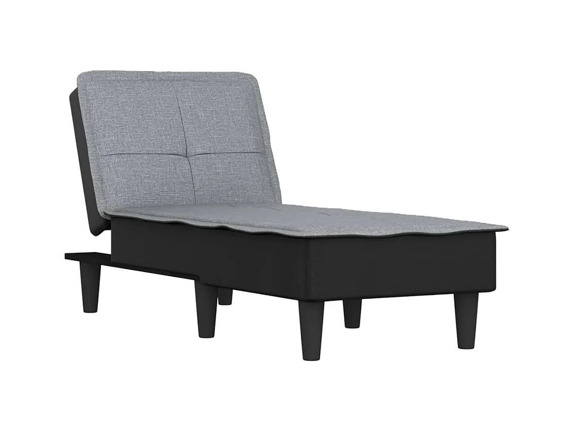Claire-Olympe  Chaise longue stof lichtgrijs