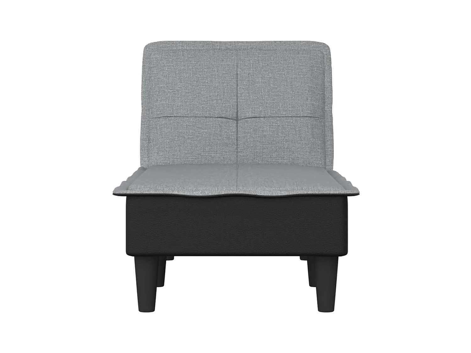 Claire-Olympe  Chaiselongue Hellgrau Stoff
