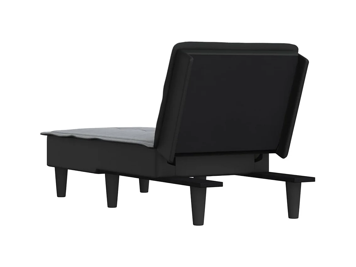 Claire-Olympe  Chaiselongue Hellgrau Stoff