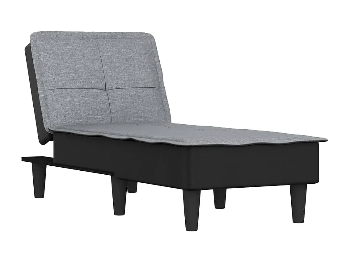 Claire-Olympe  Chaise Longue in Tessuto Grigio Caro