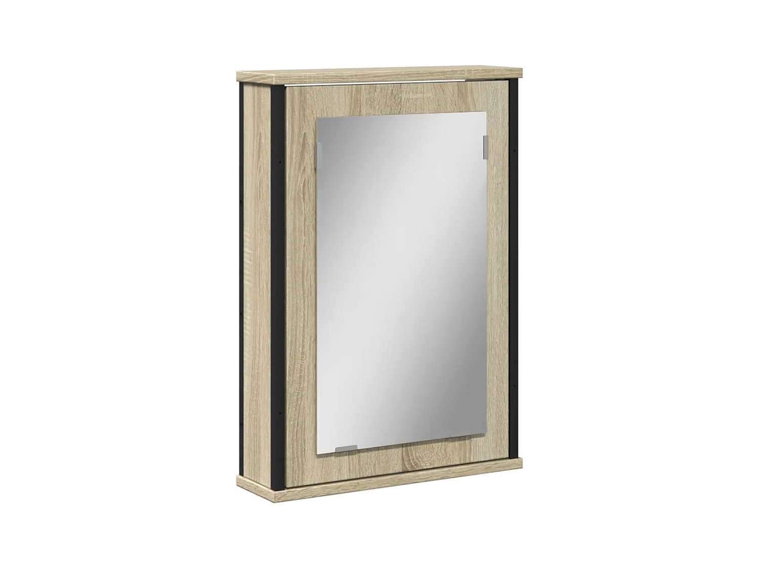 Clemente  Armoire à miroir de salle de bain chêne sonoma bois ingénierie