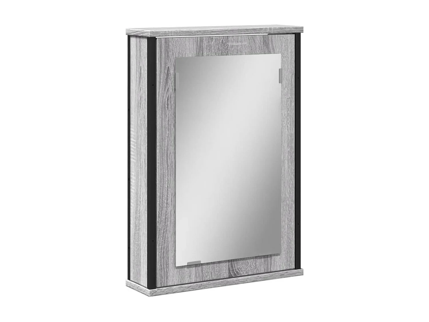 Clemente  Armoire à miroir de salle de bain sonoma gris bois d’ingénierie