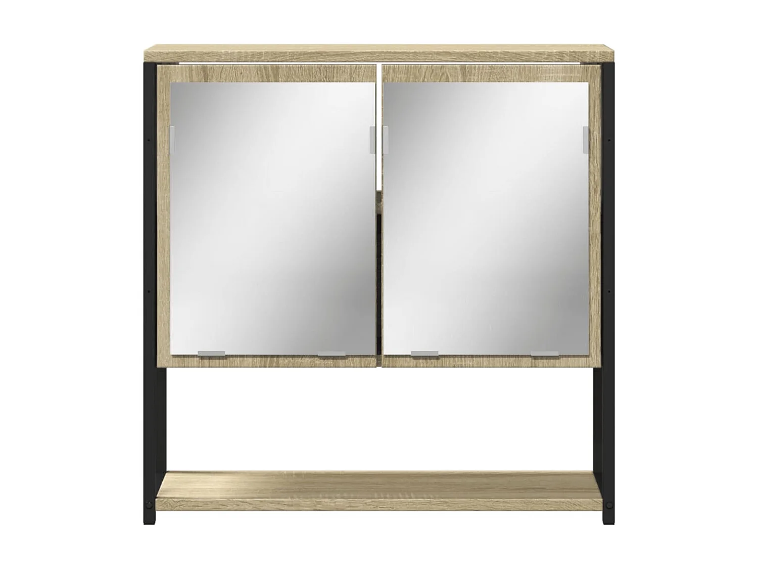 Edmondo  Bad-Spiegelschrank Sonoma-Eiche 60x16x60 cm Holzwerkstoff