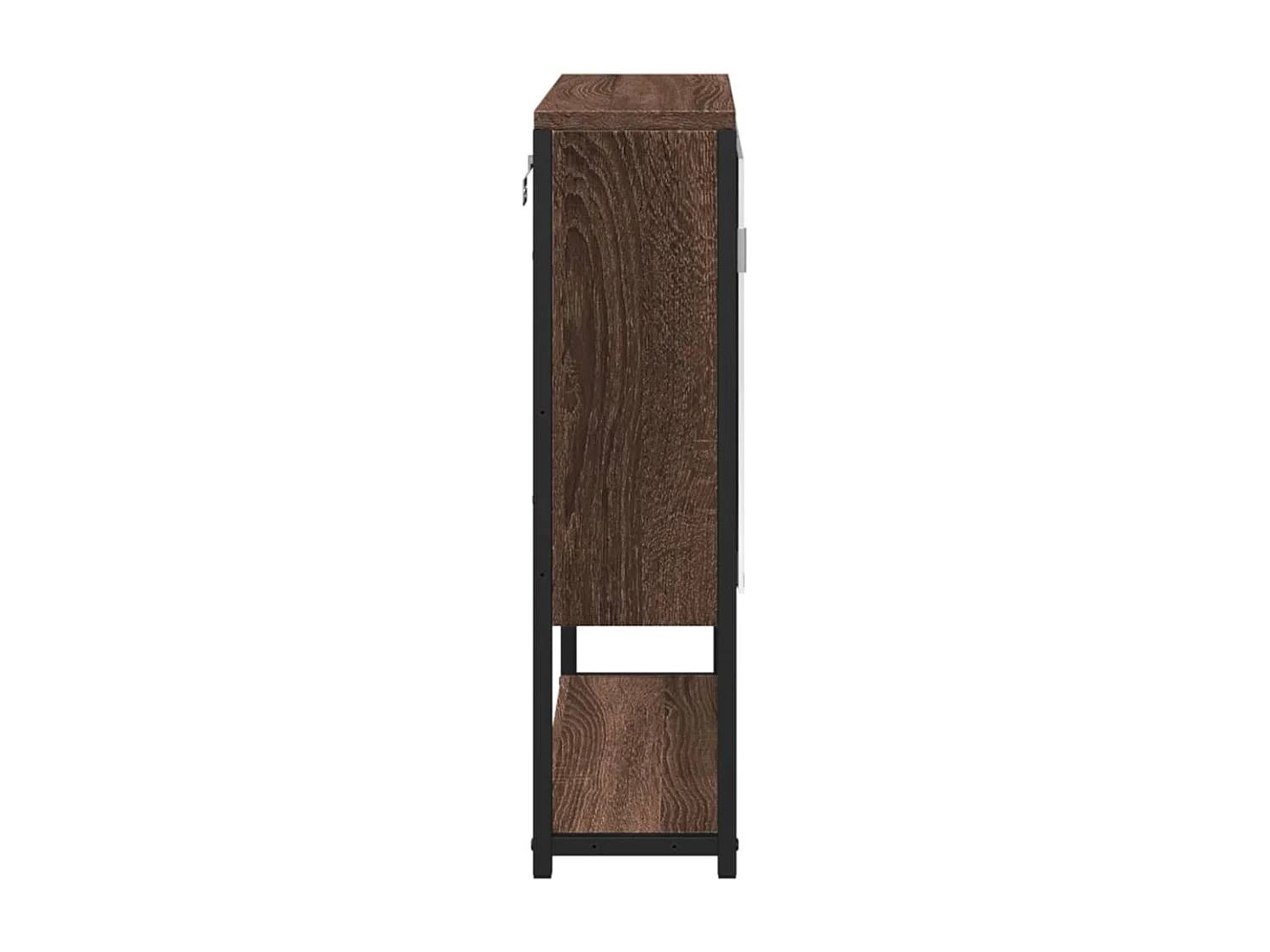 Edmondo  Bad-Spiegelschrank Braun Eiche-Optik 60x16x60cm Holzwerkstoff