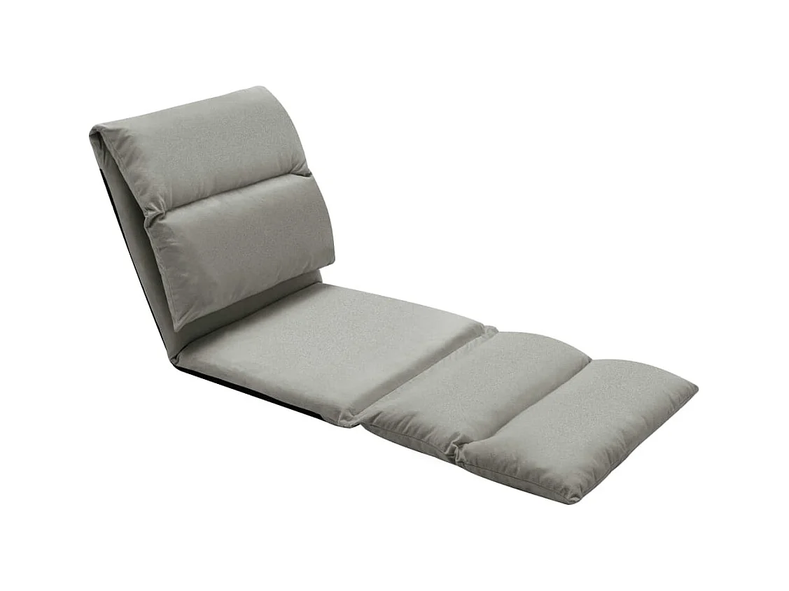 Pirjo  Chaise pliable de sol Gris foncé Microfibre