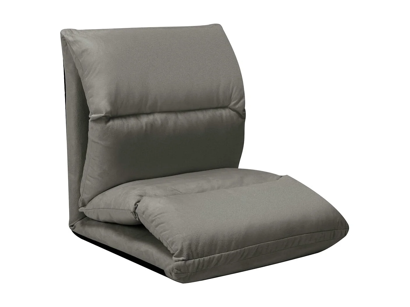 Pirjo  Chaise pliable de sol Gris foncé Microfibre