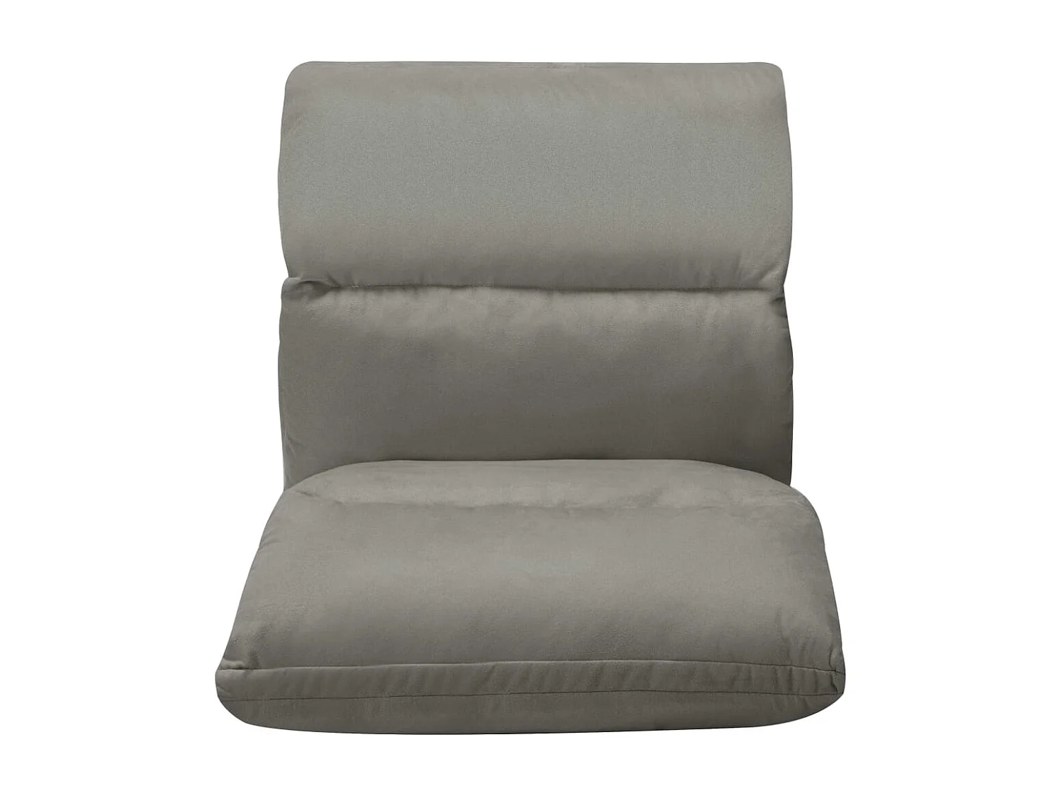 Pirjo  Chaise pliable de sol Gris foncé Microfibre