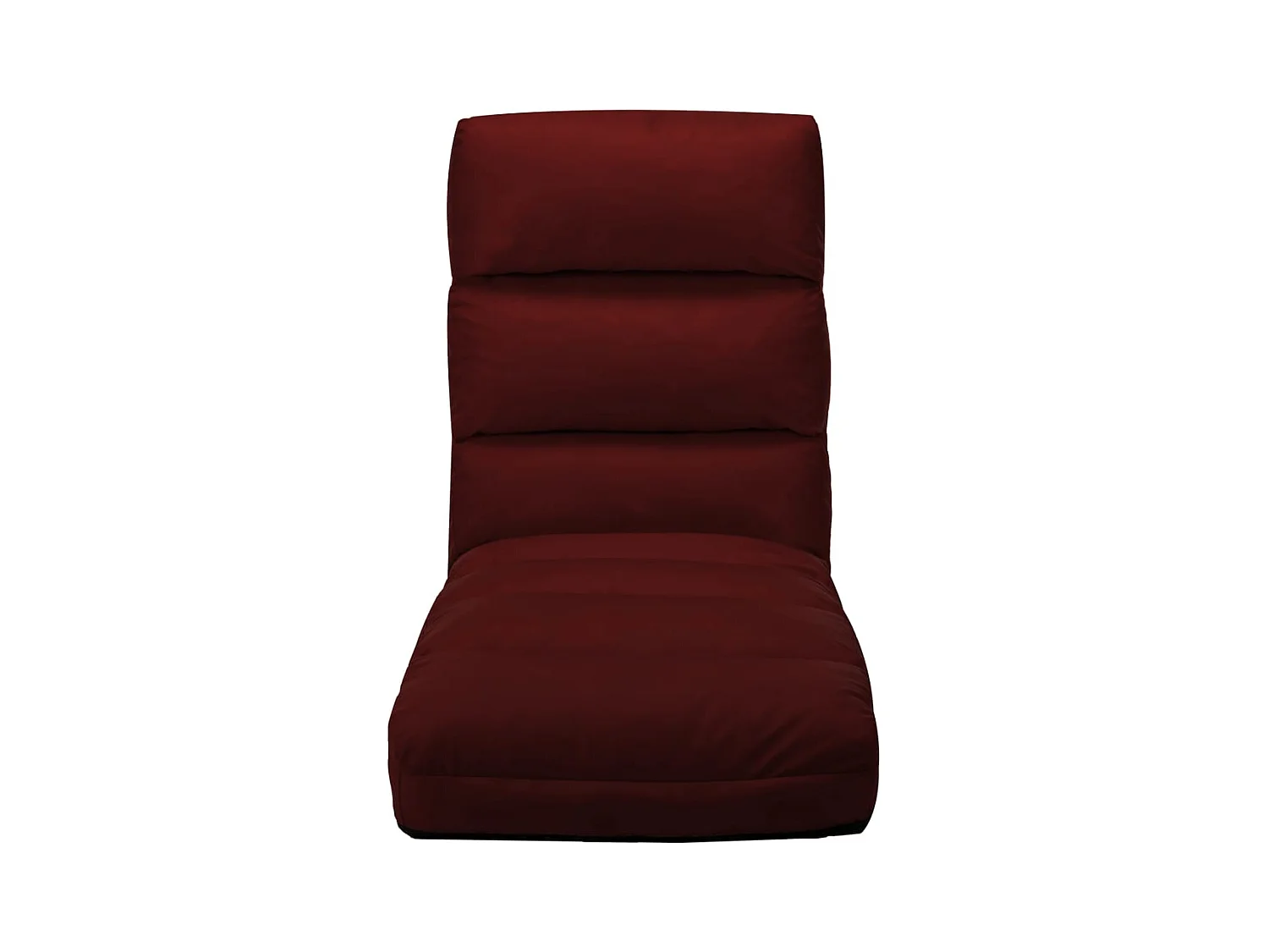 Guadalupe Isabel  Chaise pliable de sol Rouge bordeaux Similicuir