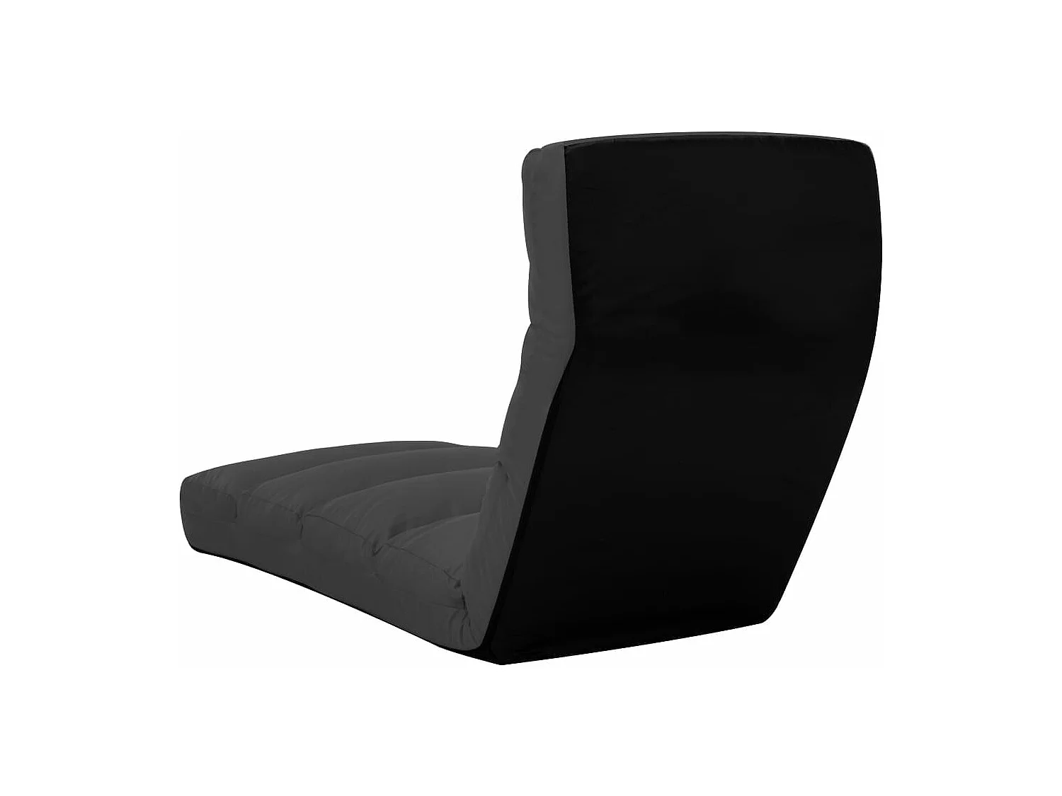 Guadalupe Isabel  Chaise pliable de sol Anthracite Similicuir