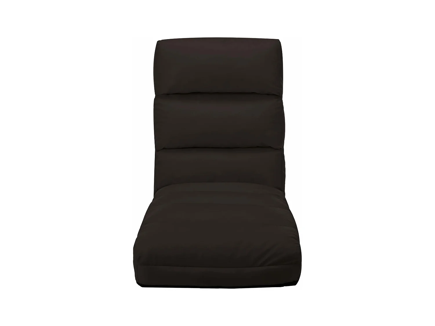 Guadalupe Isabel  Chaise pliable de sol Marron Similicuir