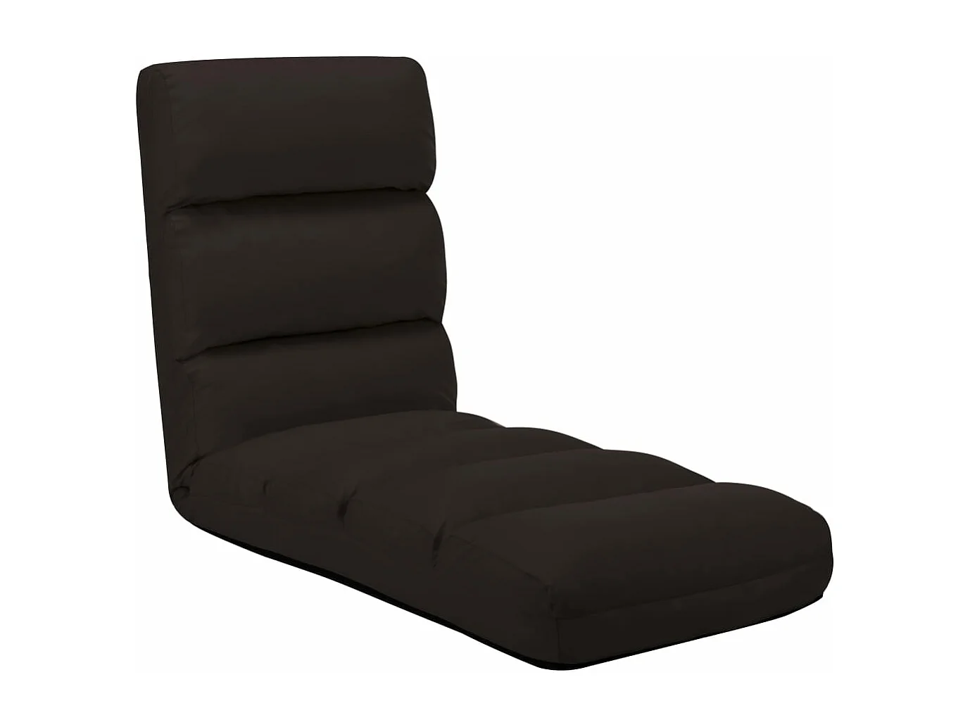 Guadalupe Isabel  Chaise pliable de sol Marron Similicuir