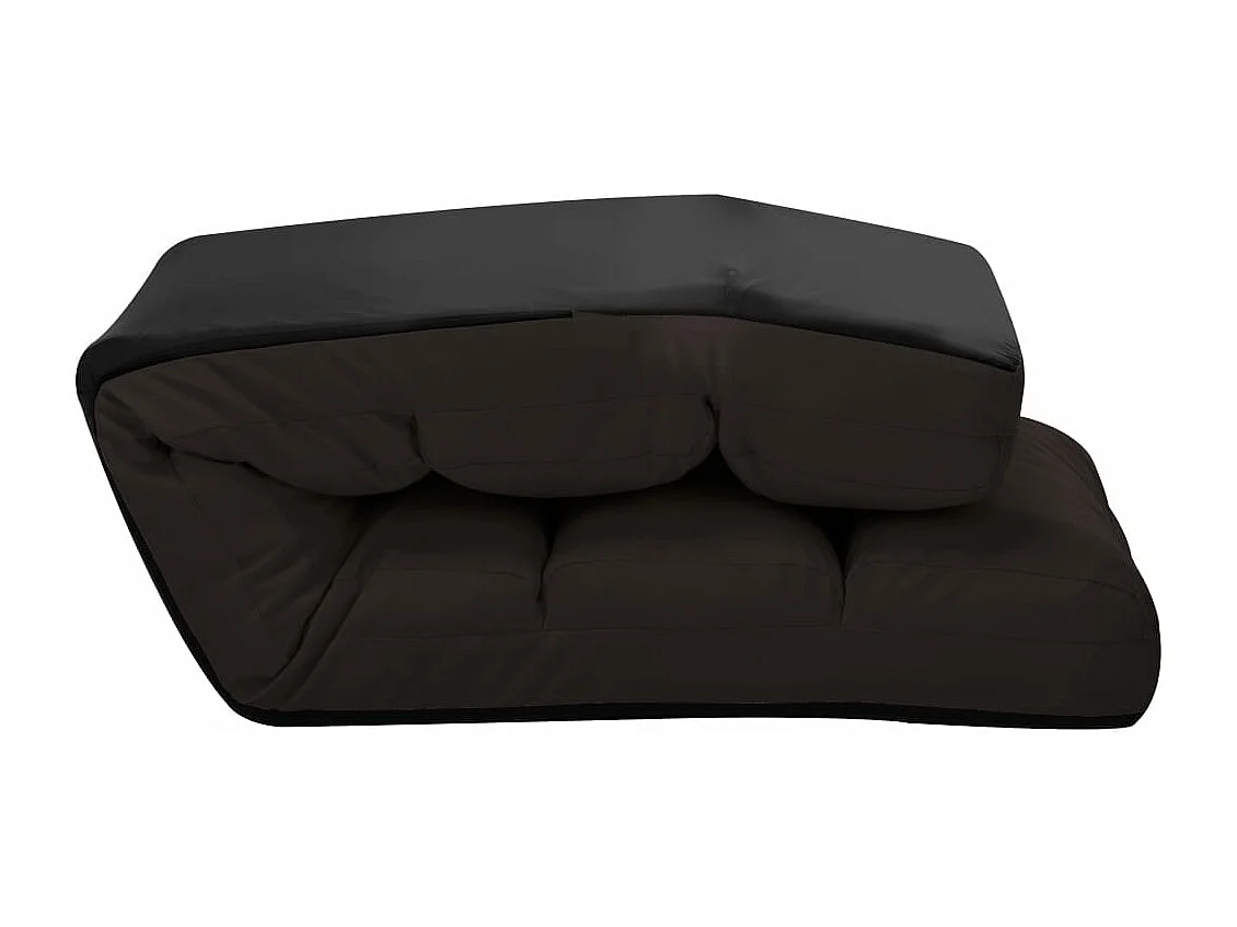 Guadalupe Isabel  Chaise pliable de sol Marron Similicuir