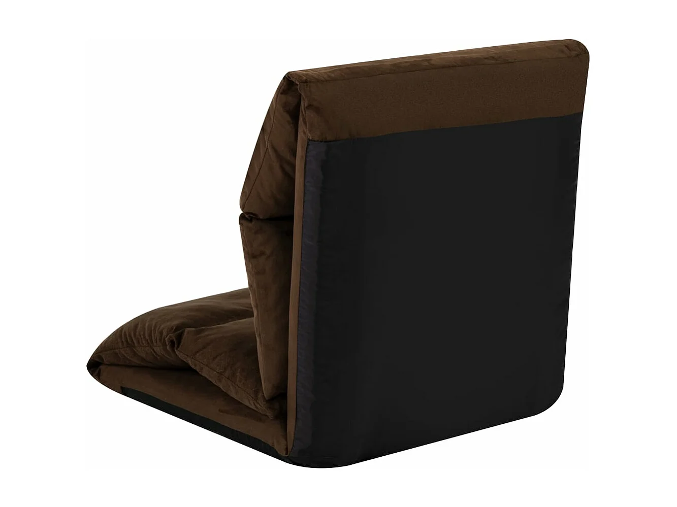 Pirjo  Chaise pliable de sol Marron Microfibre