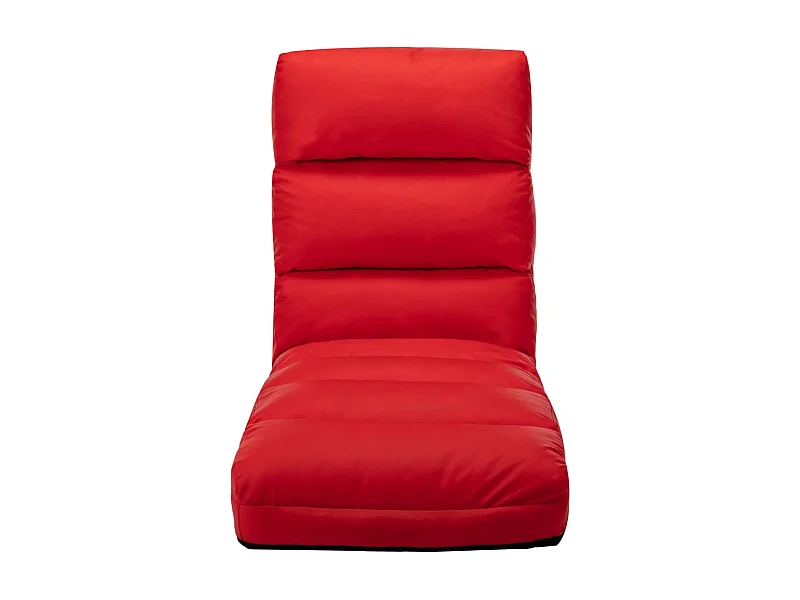 Guadalupe Isabel  Chaise pliable de sol Rouge Similicuir