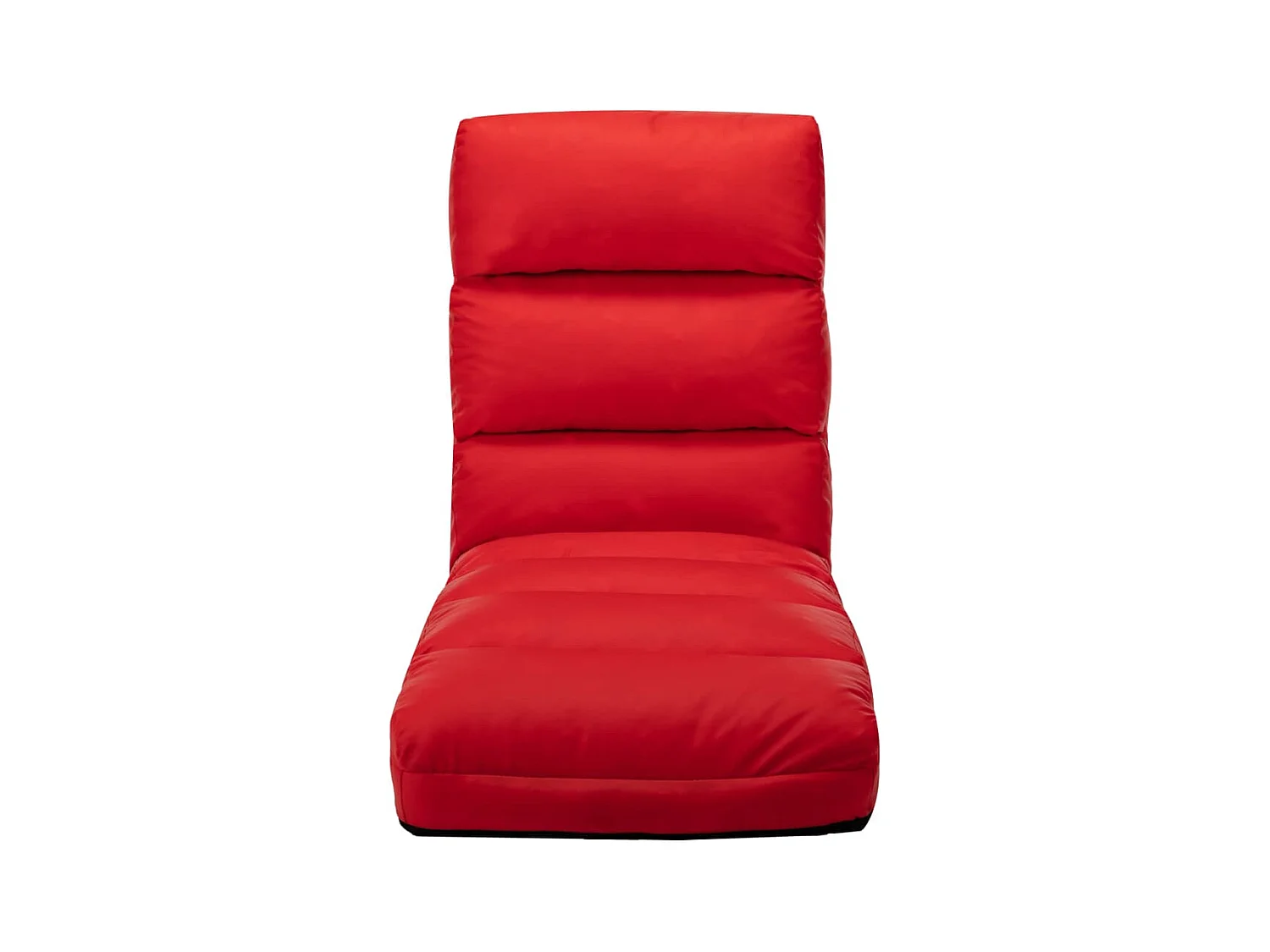 Guadalupe Isabel  Chaise pliable de sol Rouge Similicuir