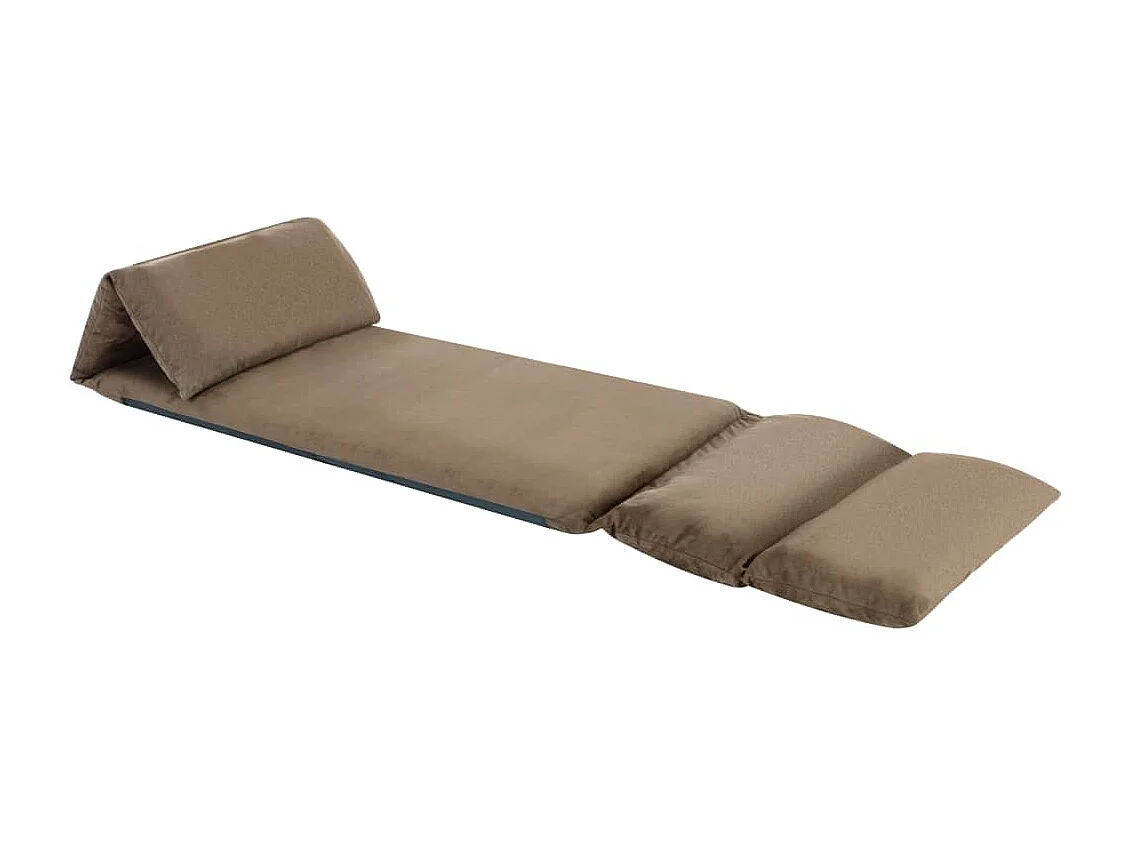 Pirjo  Chaise pliable de sol Taupe Microfibre