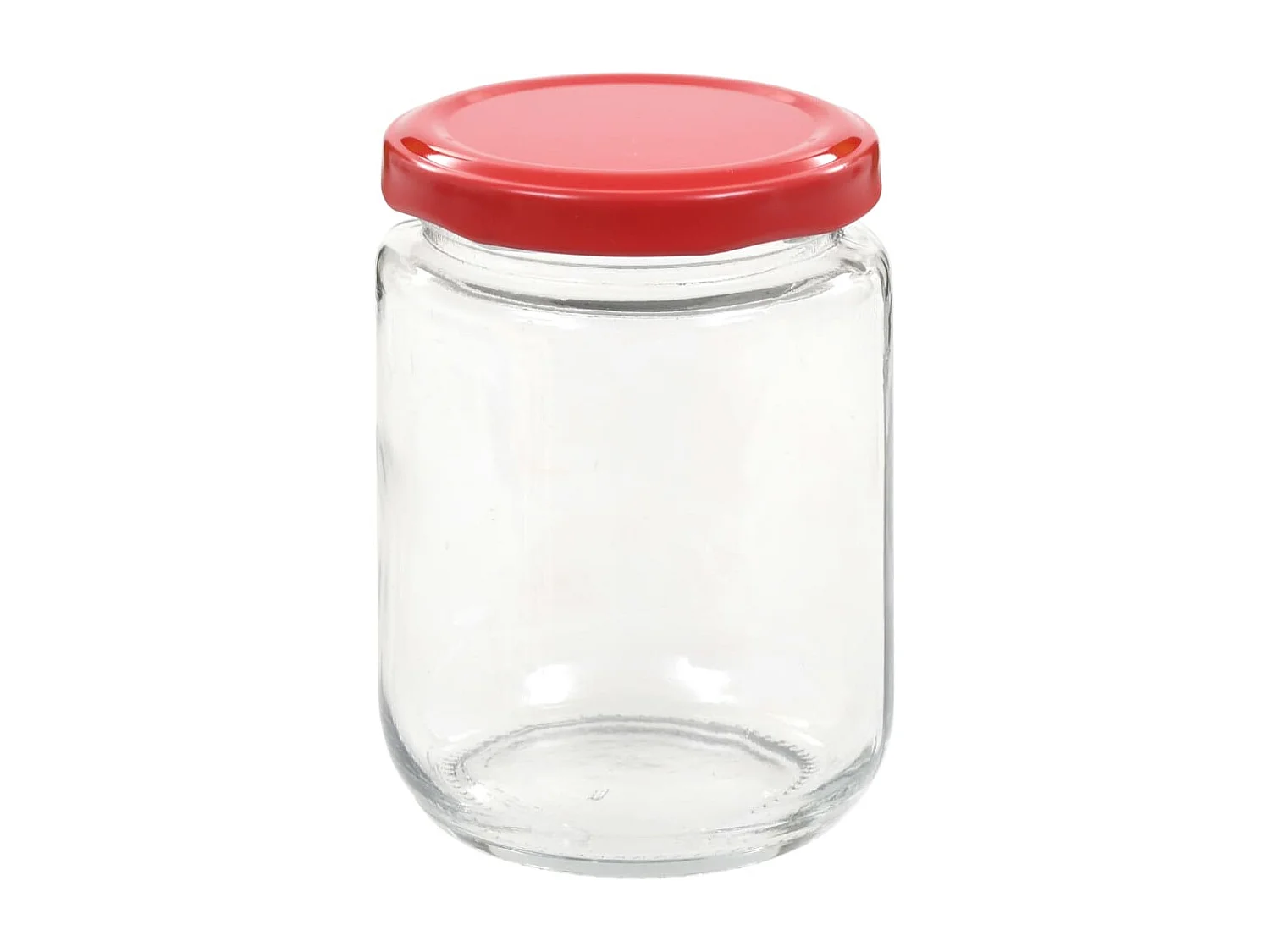 Drew Mason  Marmeladengläser mit Rotem Deckel 96 Stk. 230 ml