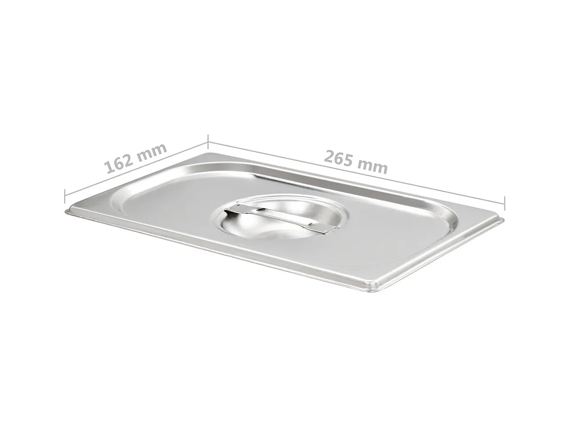 Ishpeming Deksels 4 st voor GN 1/4 schalen roestvrij staal