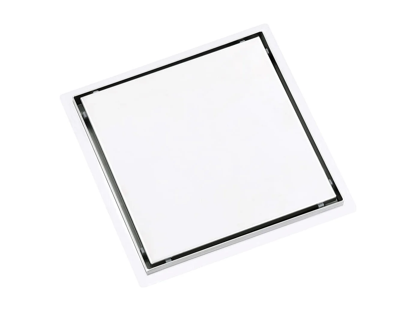 Tjorna  Drain de douche avec couvercle 2 en 1 28x28 cm Acier inoxydable