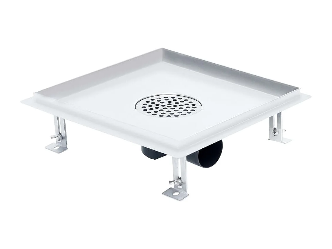 Tjorna  Drain de douche avec couvercle 2 en 1 28x28 cm Acier inoxydable