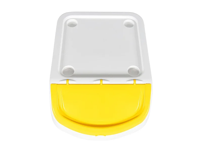 Tarrant  Cubos de basura apilables con tapa 3 uds PP blanco 120 L