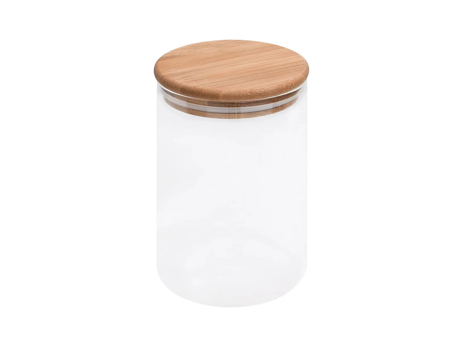 Claire-Bernadette-Marie  Pots de conservation en verre couvercle en bambou 4 pcs 800 ml