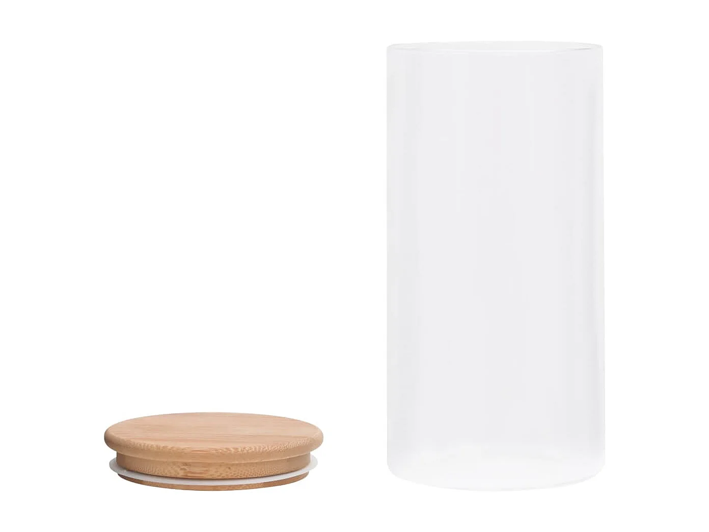 Claire-Bernadette-Marie  Opbergpotten met bamboe deksels 4 st 1200 ml glas