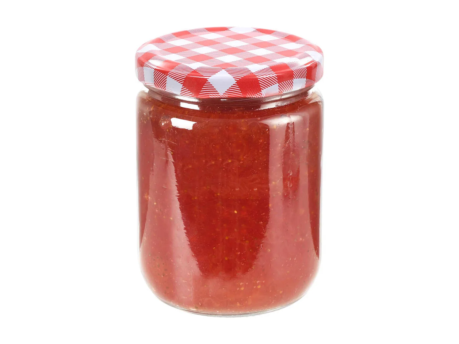 Drew Mason  Tarros de mermelada de vidrio tapa blanca y roja 96 uds 230 ml