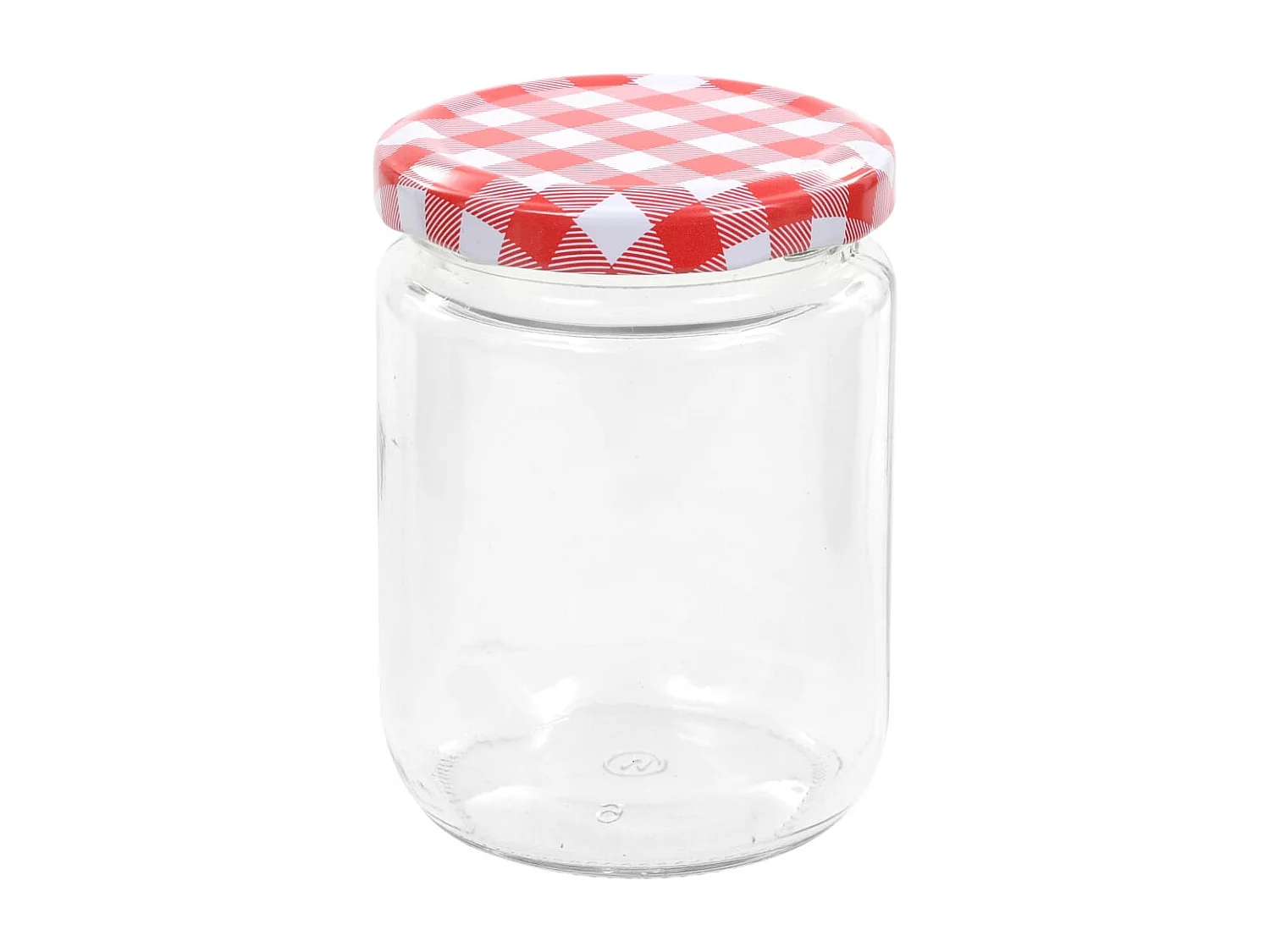 Drew Mason  Tarros de mermelada de vidrio tapa blanca y roja 96 uds 230 ml