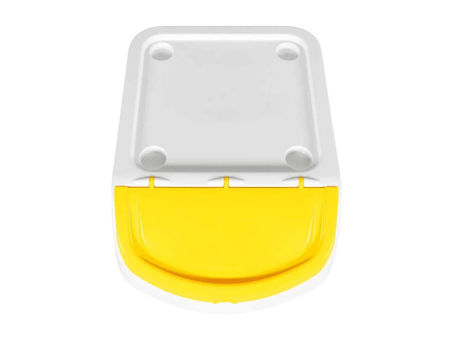 Tarrant  Cubos de basura apilables con tapa 3 uds PP blanco 78 L