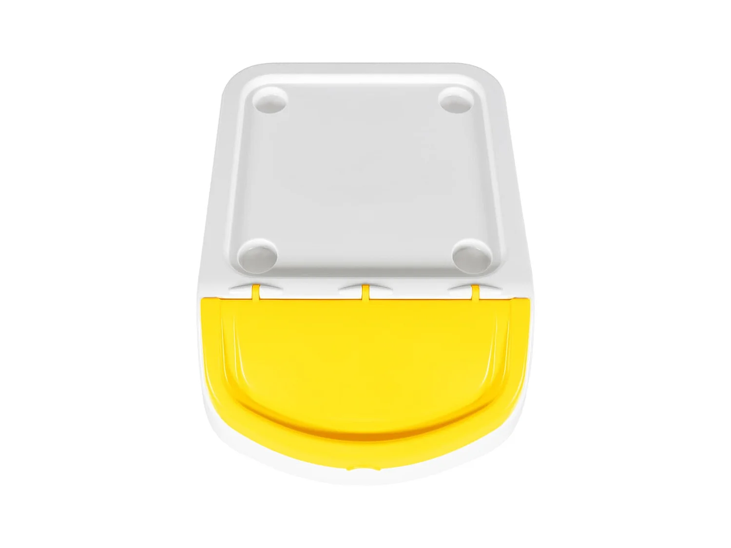 Tarrant  Afvalbakken met deksels stapelbaar 3 st PP 78 L wit