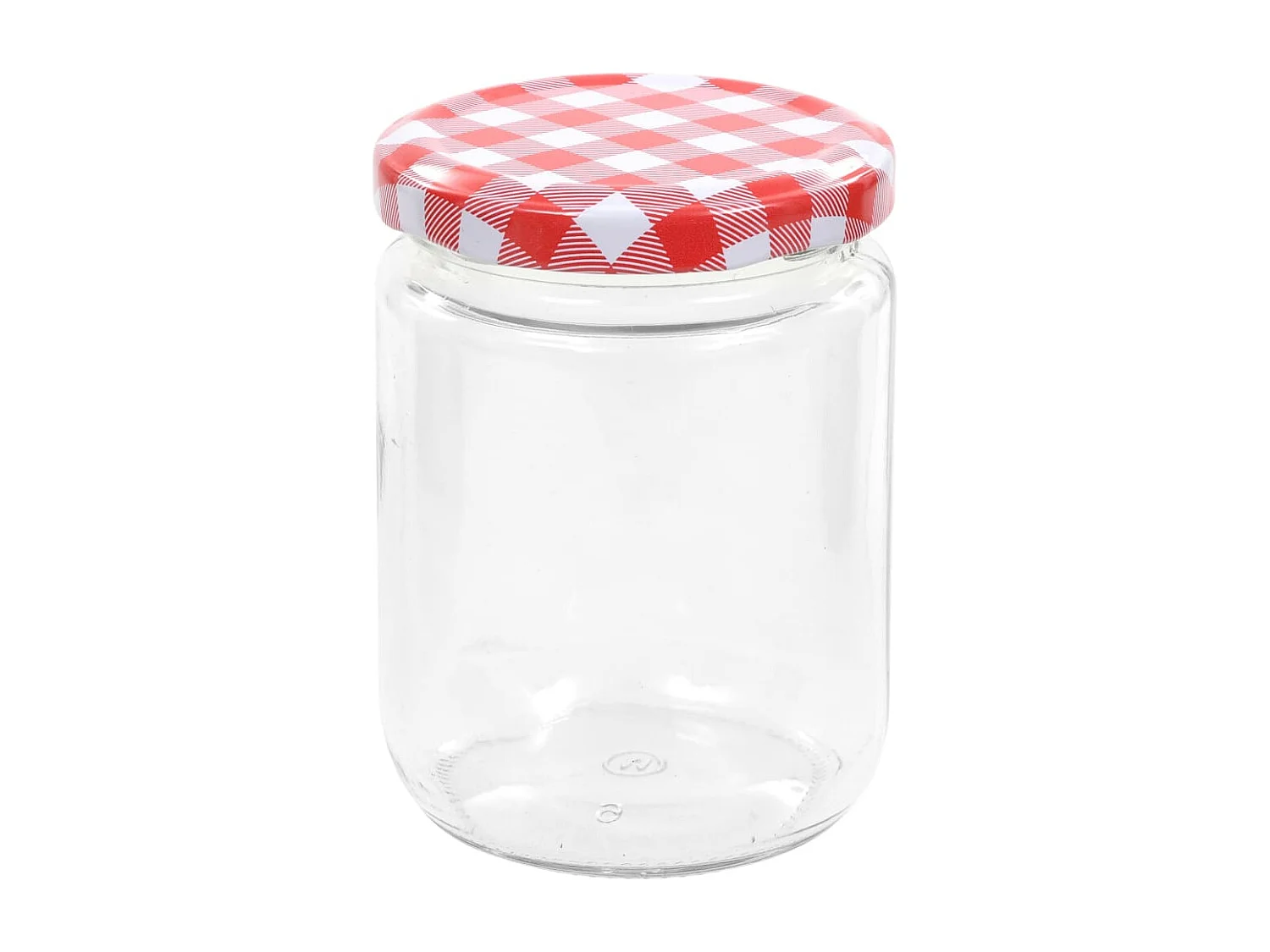 Drew Mason  48 pcs Pots à confiture Couvercle blanc et rouge Verre 230 ml