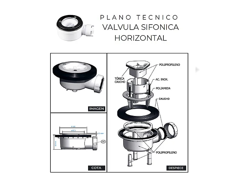 Extraplane Antislip Resin Douchebak | Afvoerklep en Rooster | Zachte Leisteen | Beige | 75 X 190cm