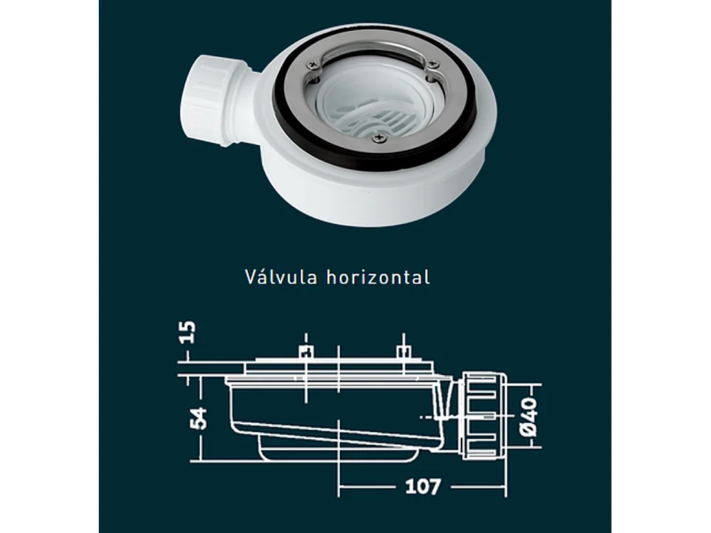 Resin Shower Tray Extra Flat Anti-Slip | Drain Valve and Grille | Soft Slate | Cement Grey | 75 X 120cm