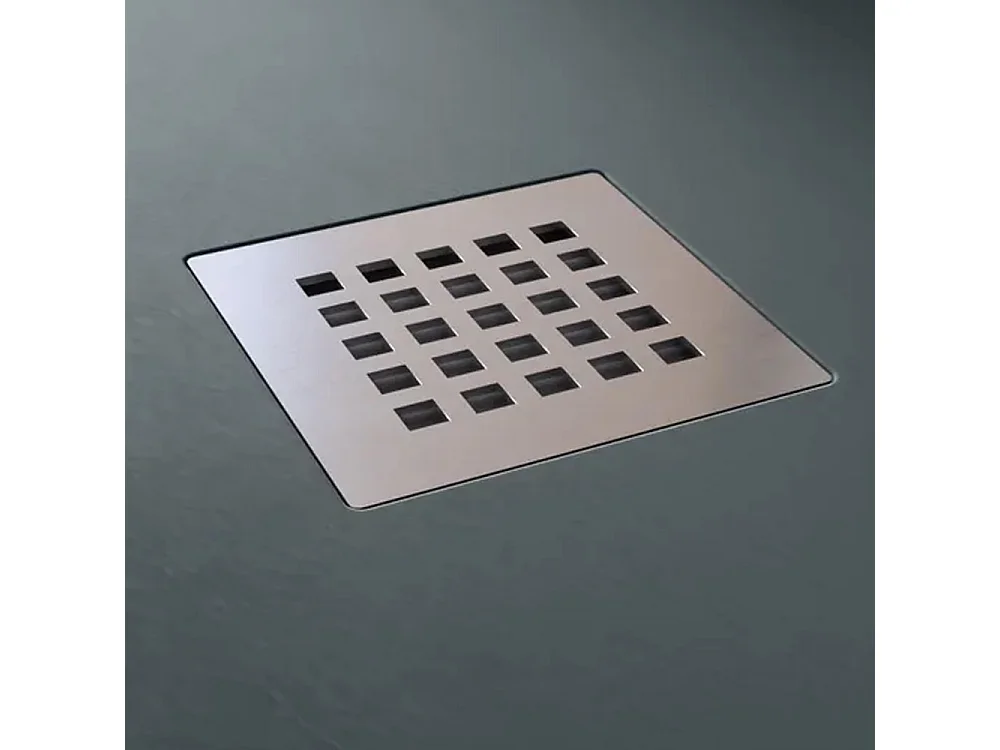 Receveur de douche en résine antidérapant | Inclut une bonde d’évacuation et une grille | Couleur Anthracite | 160x75cm