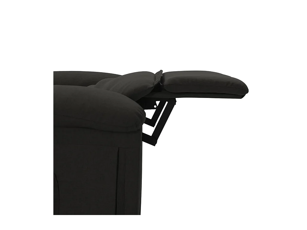 Härnösand  Fauteuil de massage Noir Tissu