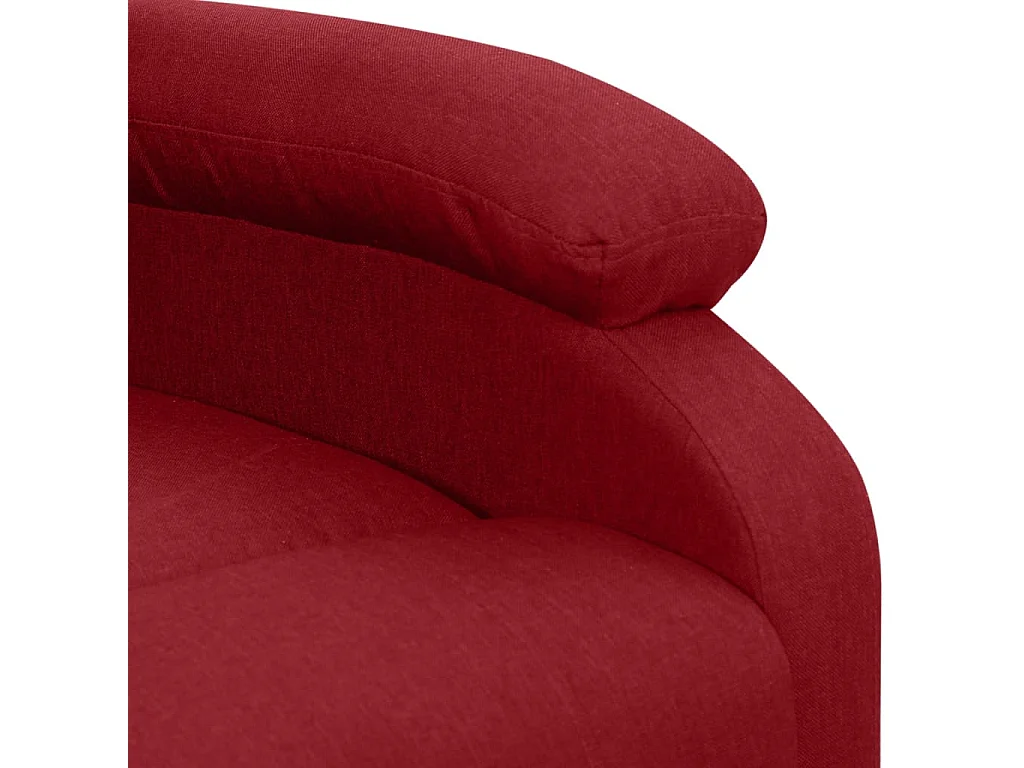 Gercek  Fauteuil de massage Rouge bordeaux Tissu